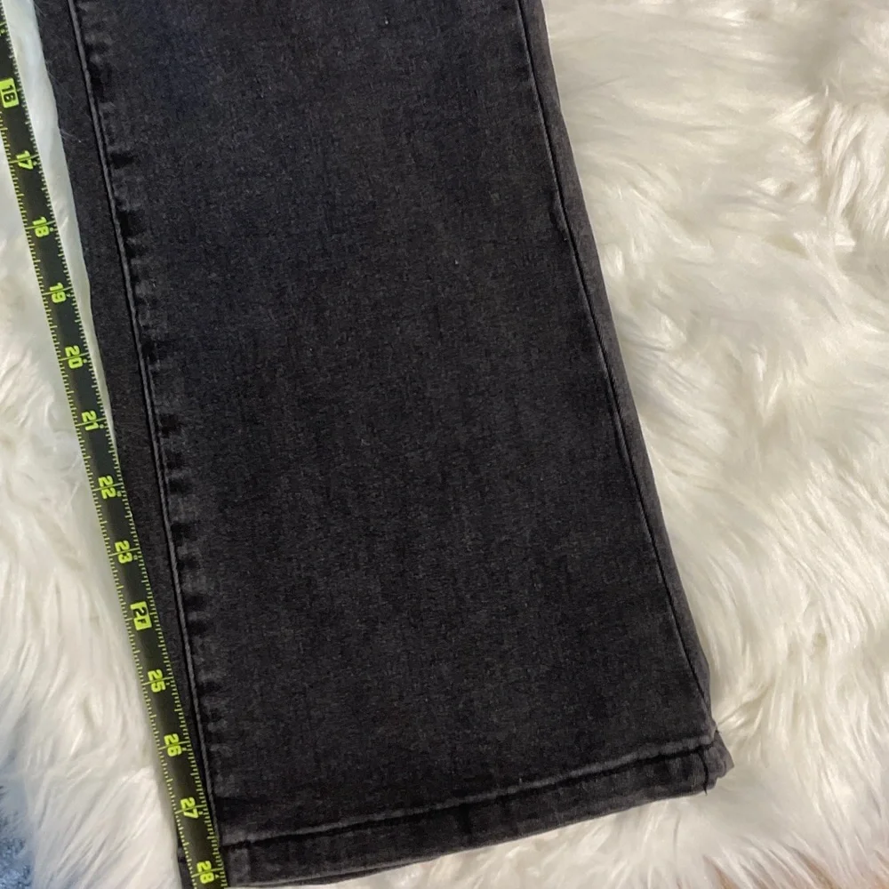 bebe Women's Bootleg High-Rise Jeans in Washed Black Size 6/28